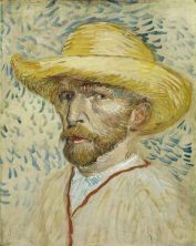 Haga click para ver la imagen ampliada self-portrait with straw hat.jpg